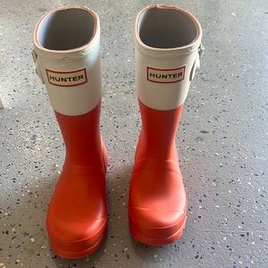 Kids hunter rain boots size 12 girls, 11 boys